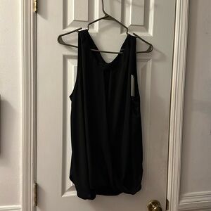 NWT Black sleeveless blouse